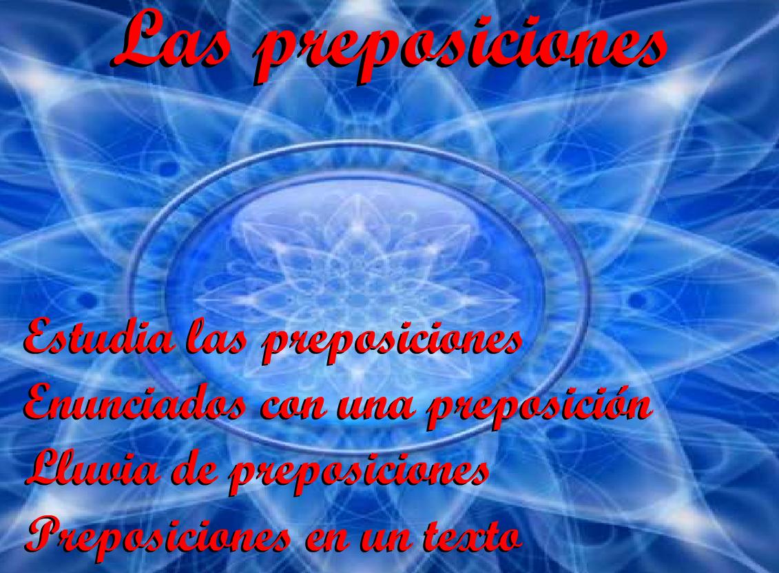 preposiciones